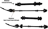 Vista 5 de Ejes de bicicleta bicicleta liberación rápida bujes delanteros traseros 4 unids/set eje ultraligero eje eje eje para MTB