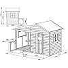 Casetta Giardino Bambini In Legno - Modello 'Ela' 240x125x173 Cm Con Finestre E Porta