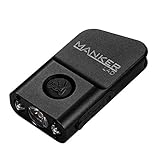 MANKER LAD 300 Lumen Micro Sized LED USB Rechargeable Keychain Flashlight With Cree XP-G3 LED + 2x Red Straw Hat LED for Everyday Carry (LAD XPG3 Black)