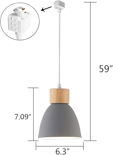 Miniatura 44 de Kiven Lámpara de pista tipo H, moderna luz colgante de pista de aureo, longitud ajustable, pedante de luz de pista para dormitorio, cocina, hogar