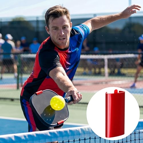 Image of 5pcs Pickleball Paddle Weight Clip Red for 16mm Paddles Thickness, 3-Gram Adjustable Tuning Clips Lead-Free, Edge Guard Protection Customize Power, Control & Sweet Spot Stable and Quiet Play