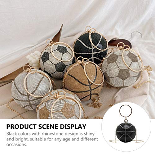 KESYOO Bolsa Redonda Embreagem Bola Bolsa Em Forma de Basquete Feminino Carteira de Pulso Com Alça d