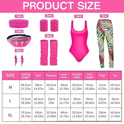 Calentadores de piernas de los 80 con ropa de entrenamiento para mujer y complementos de baile 5