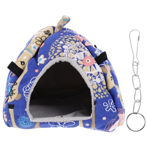 BESPORTBLE 厚くて暖かい冬のモルモットの隠れ場所洗える小動物ベッド ハムスターの寝具 モルモットの隠れ家の檻 ハンモック バニーケージ 犬用ベッド モルモットケージライナー フェンス コットン