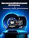 AkaBane OBD2 Gauge Display, Heads Up Display for Cars, Digital Speedometer, Tachometer, Water Temp Gauge, Multi-Data Smart Gauge (A500)