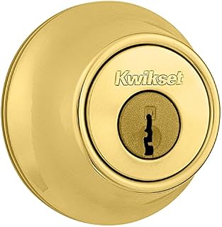 Kwikset 665 Double Cylinder Deadbolt in Polished Brass