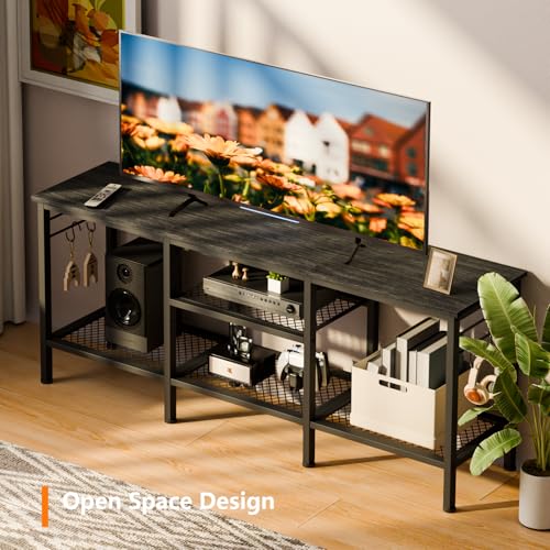 image for Furologee TV Stand for TVs up to 55 Inch, Entertainment Center with Op