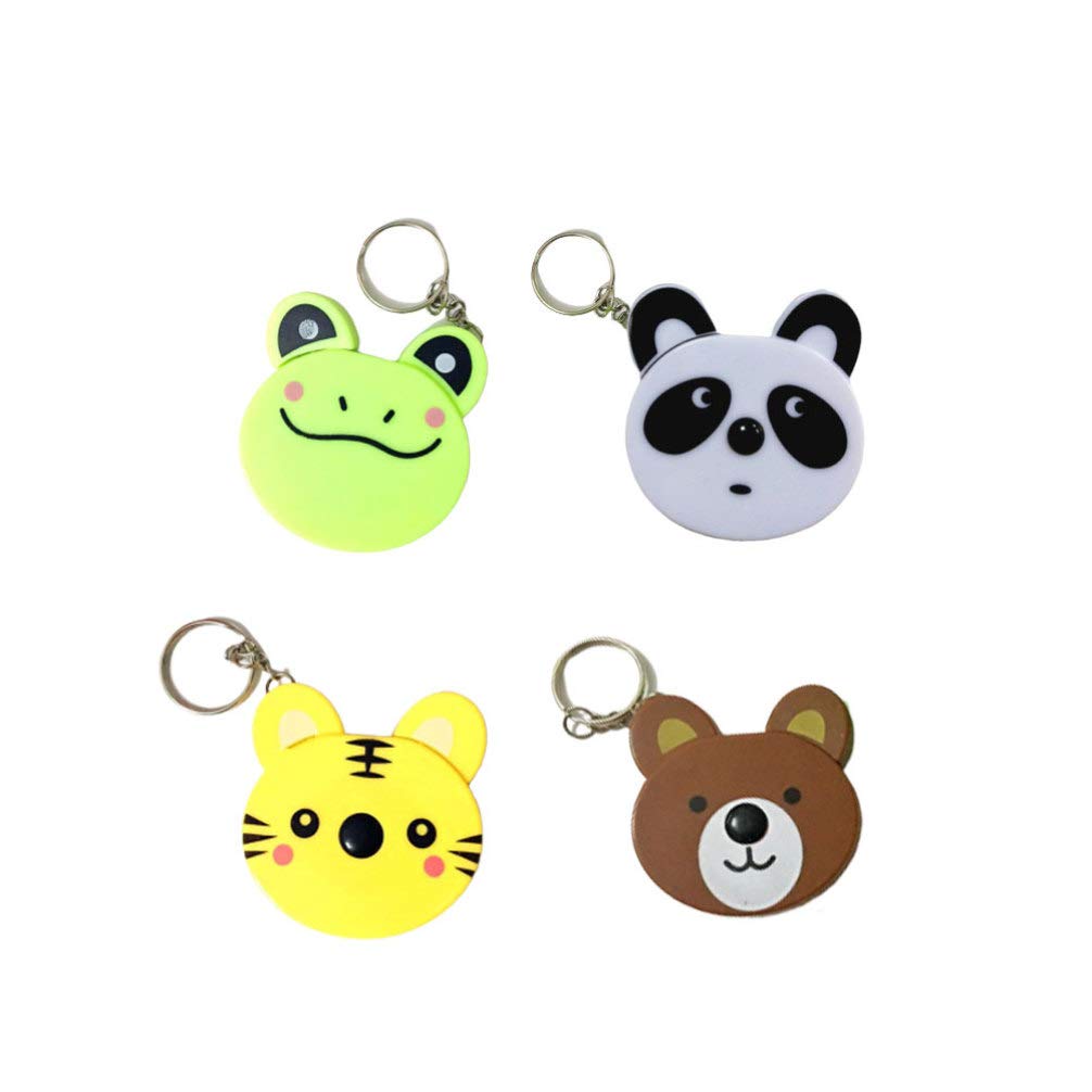 Toyvian Tape Measure Keychain Soft Retractable Mini