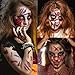 Kesote 16 Hojas de Halloween Pegatina Tatuaje Cicatrices Tatuajes Pegatinas con Falso...