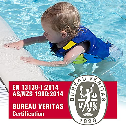 Limmys Premium Neoprene Toddler Swim Vest For Children - Ideal Buoyancy Swimming Aid For Boys And Girls - Modern Design Swim Jacket - Drawstring Bag Included (Blue, Large) #TOP5