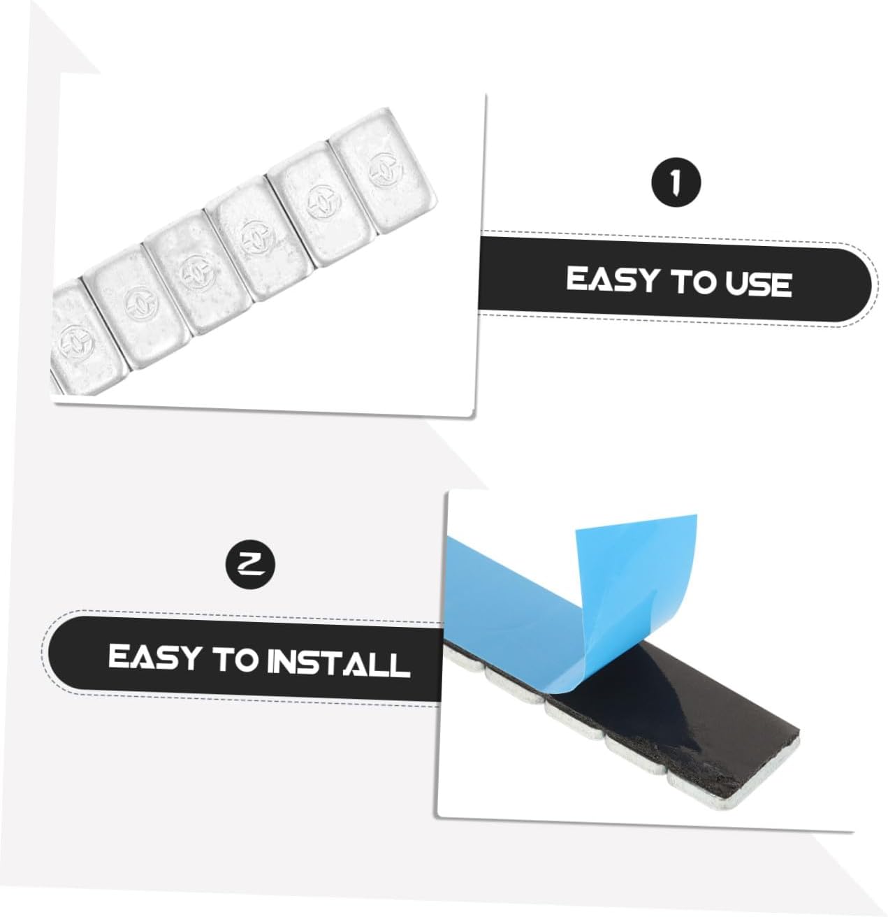 Unomor 10g Strips Tire Weight Block for Cars Motorcycles Atvs Suvs Adhesive Wheel Balancer for Enhanced Stability and Reduced Vibration