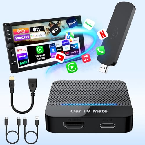 Car TV Mate Pro – Wireless CarPlay & HDMI Adapter for Fire T V Stick, iPhone,...