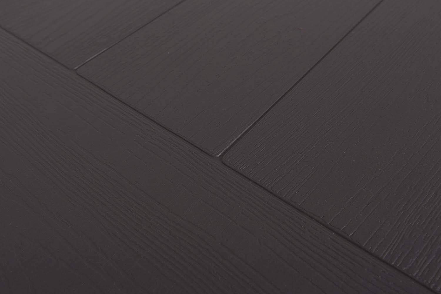 XONE Tavolo Pieghevole Stampo Legno Dark RIGENERATO con Struttura in Metallo e Piano in Resina 180x75,5x74cm