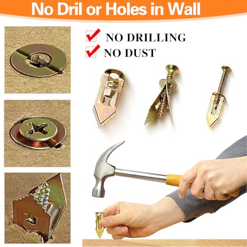 image for LAIMIGASALA 420pcs Self Drilling Drywall Anchors with Screws Kit- Heav