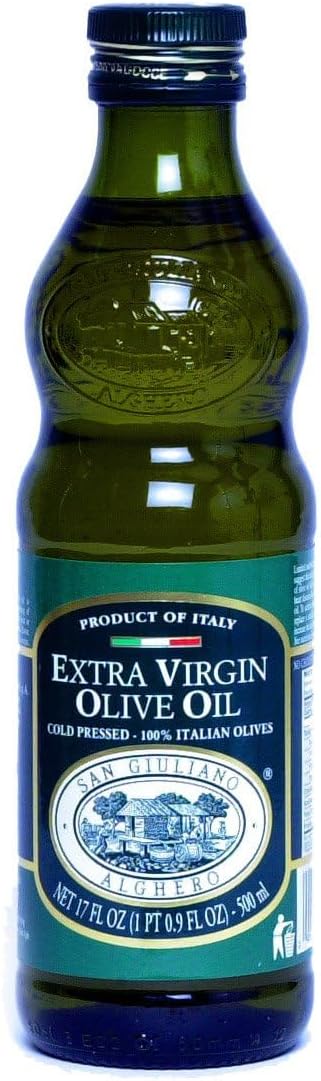 Polyphenol Rich Extra Virgin Olive Oil by San Giuliano, Pure 100% Italian EVOO from Italy, Cold Pressed for Everyday Cooking, Non-GMO Certified, Sustainably Farmed, 500 ML Bottle