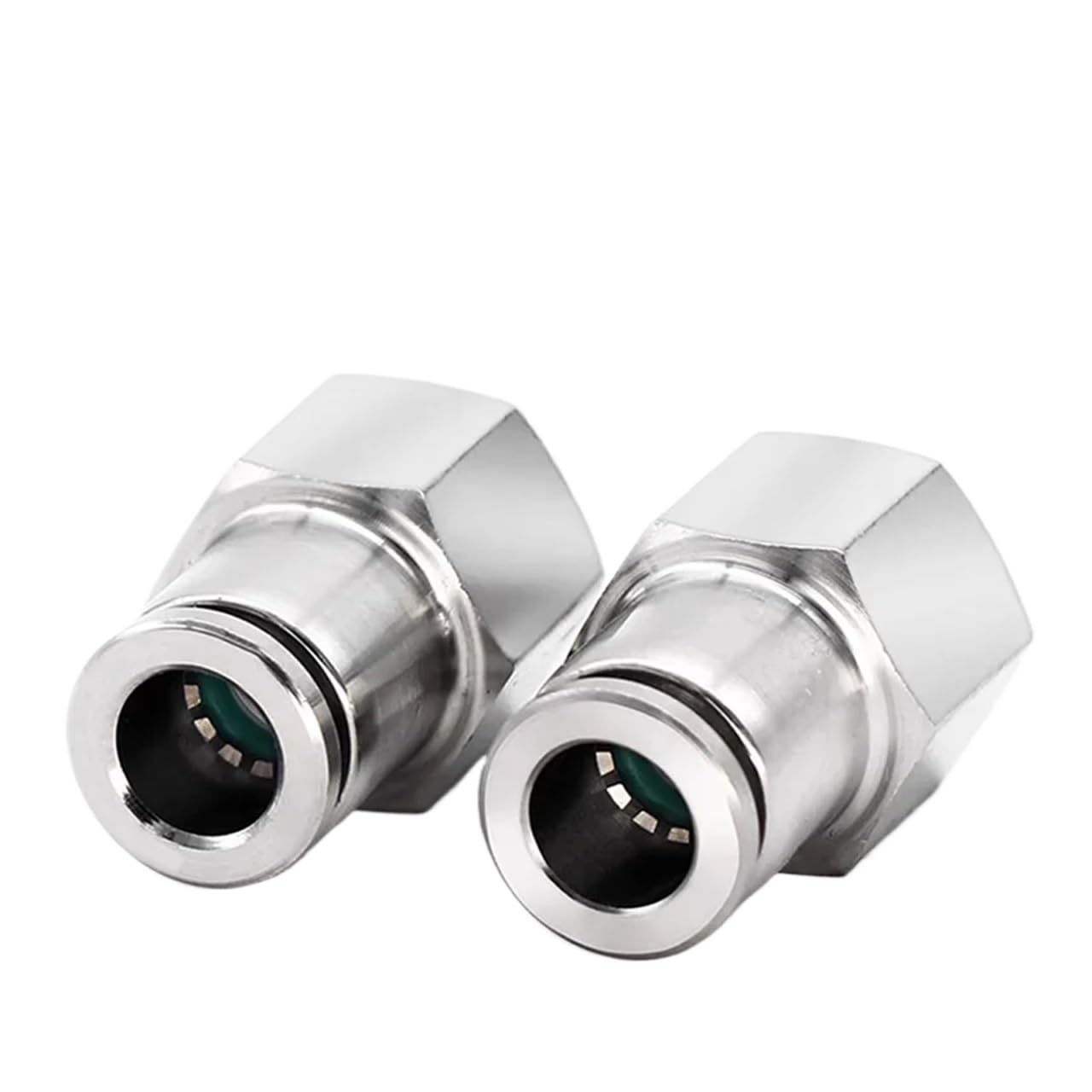 10 pz PCF 1/8 "1/4" 3/8 "1/2" BSP Femmina Giunto Pneumatico In Acciaio Inox 304 Push in Connettore A Sgancio Rapido raccordo aria(PCF12-04)