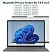 Magnetic Privacy Filter Compatible with 13.5 Inch Surface Laptop 6/5/4/3/2/1, Removable Anti-Glare Blue Light Laptop Privacy Screen Black Security Private