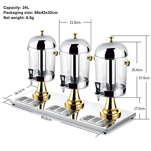 JOMRTS Commercial Drink Dispensers with Faucet and Stainless Steel Tubes