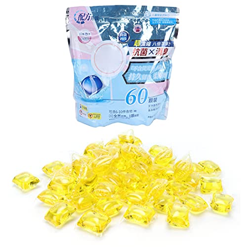 Verdant Touch Laundry Pod 60PCS 8g Laundry Bead Capsule Dissolve Cleaner Laundry Pod Laundry Washing Supplies