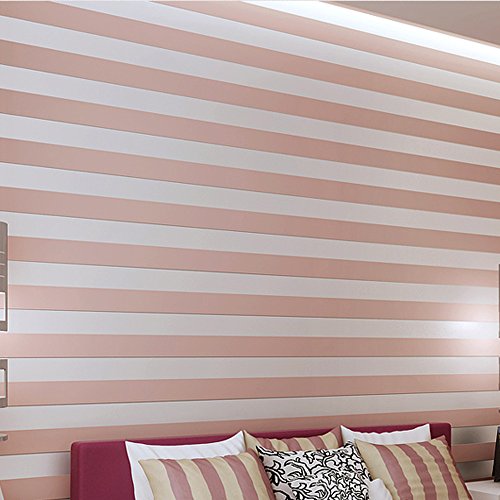 QIHANG European Modern Minimalist Country Stripe Wallpaper Roll for Living