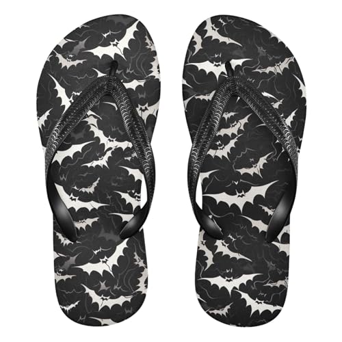 RunningBear Halloween Dead Day Bats Womens Flip Flops Sandals Comfortable Sandals