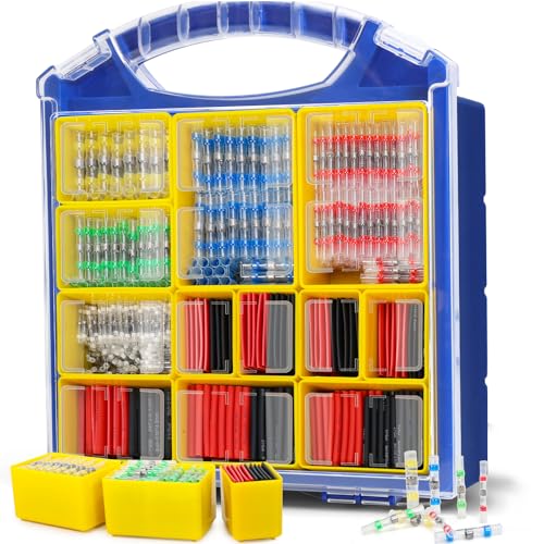 haisstronica 680PCS Heat Shrink Solder Seal Connectors Set with Tubing