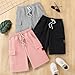 EDFTM 3 Pack Boys Shorts Summer Cargo Shorts Elastic Waist Jogger Athletic Short with Pocket Fashion Sports Clothes 4-5 Years