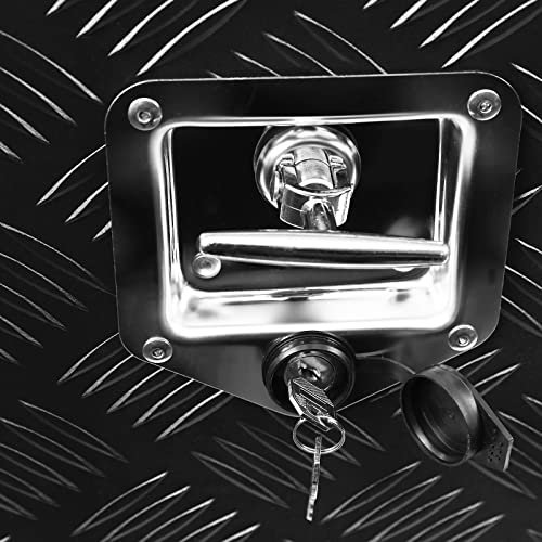 Merxeng 18 Inch Heavy Duty Aluminum Diamond Plate Tool Box Chest Box Pick Up Truck Bed Rv Trailer Toolbox Underbody Box Storage Lockable Organizer With Side Handle And Lock Keys #TOP6