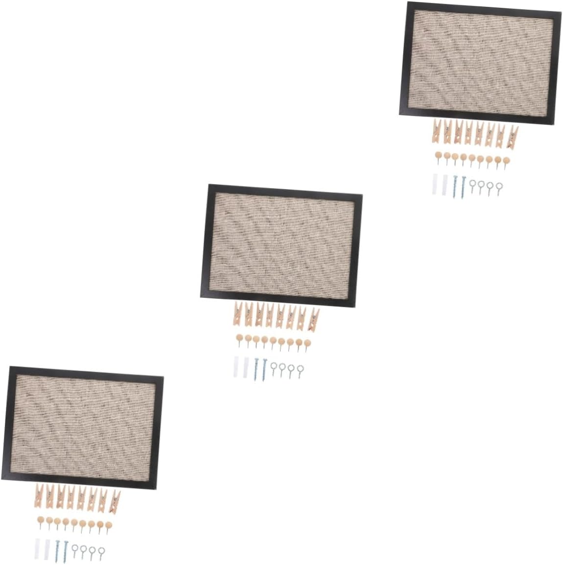 Cabilock 3 Sets Cork Board Pictures Wall Decor Bulletin