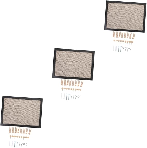 Cabilock 3 Sets Cork Board Pictures Wall Decor Bulletin