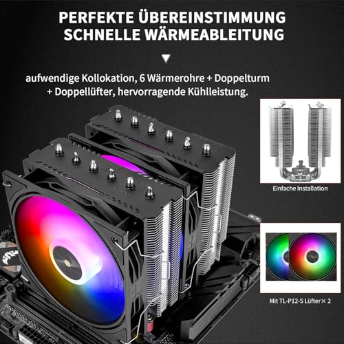 Refroidisseur CPU 6 caloducs Thermalright Peerless Assassin 120 SE V3 2000 tr/min - 4