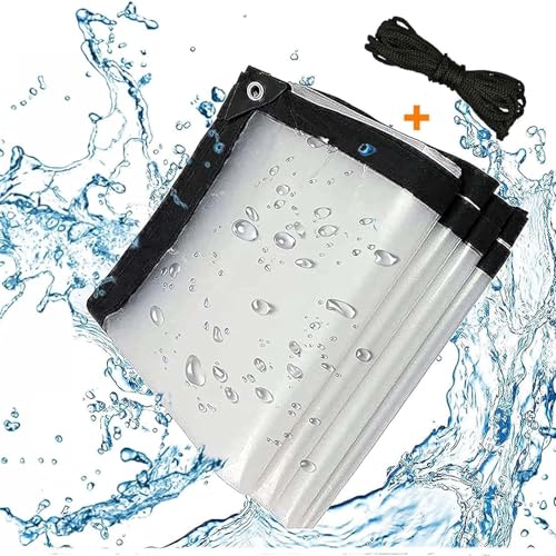 Bâche transparente imperméable anti pluie bâche durable 4x17m - 2