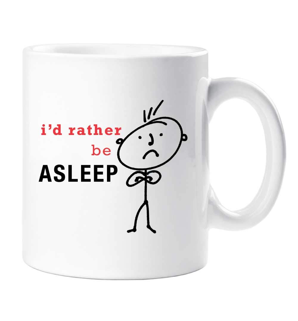 60 Second Makeover Limited Mens I'd Rather Be Asleep Mug Present Dad Boyfriend Man Gift Funny