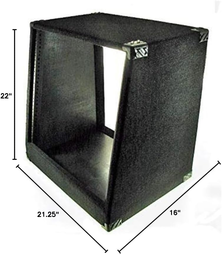 Procraft 10U Slant Equipment Rack 10 Space - Made in the USA - W/Rack Screws