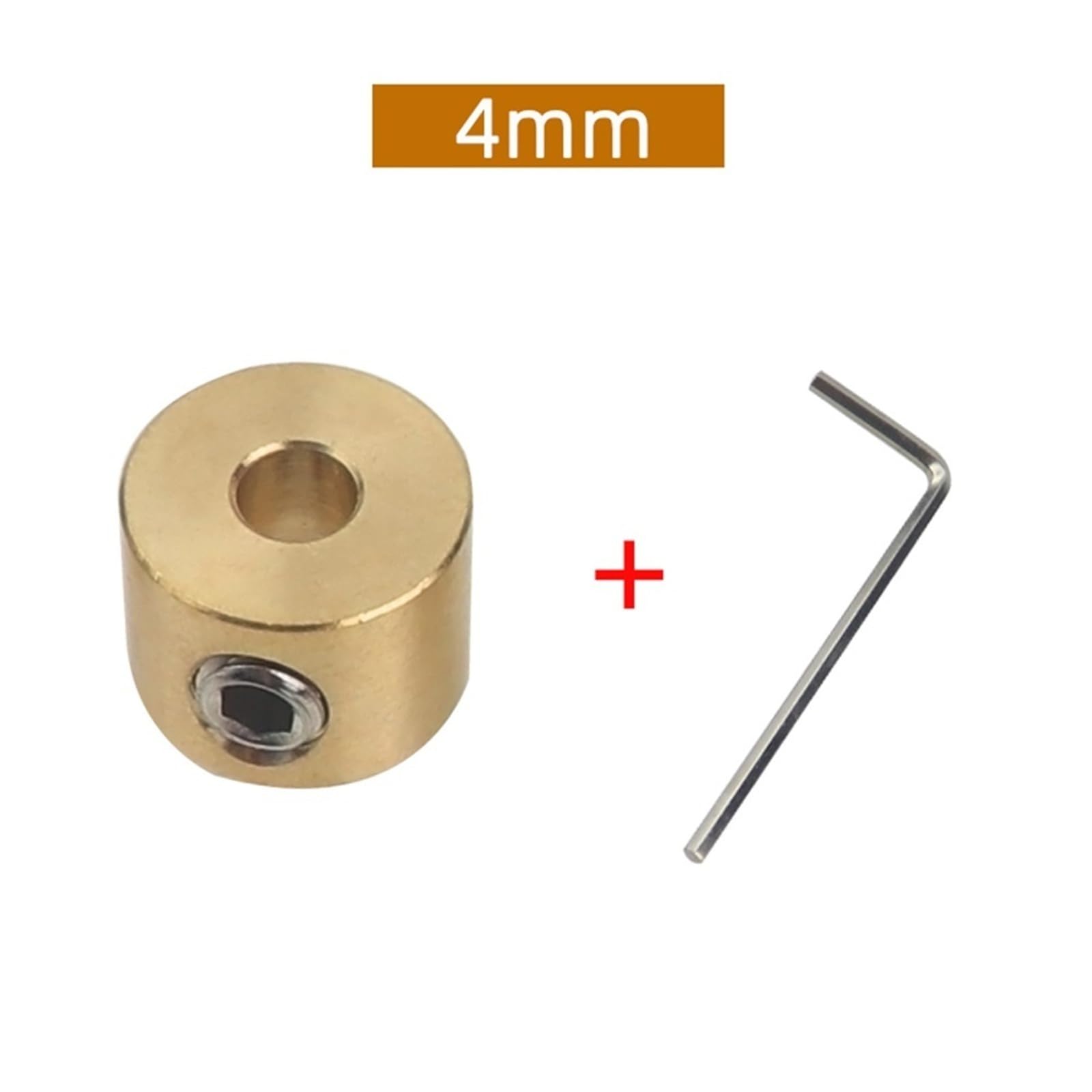 Lot de 6 Colliers d'arrêt en Laiton, bagues de Profondeur Fendues, clé hexagonale for forets de 3 mm, 4 mm et 5 mm