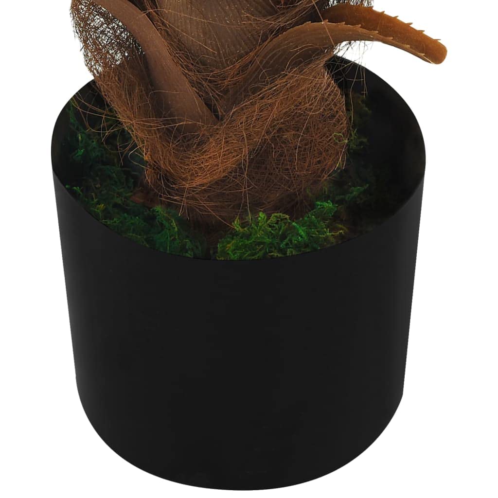 vidaXL Palmera Cycas Artificial con Macetero Plantas Falsas Decoración Floral Imitación Oficina Salón Sala de Estar Habitación 140 cm Verde