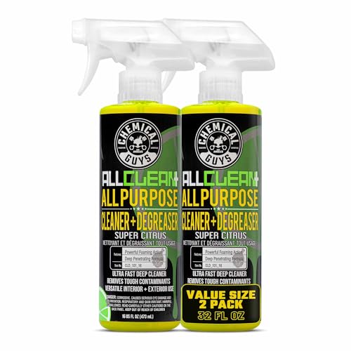 Chemical Guys All Clean+ Citrus All Purpose Cleaner (2 x 16 Fl Oz) Interior & Exterior Multi-Surface Degreaser & Stain Remover
