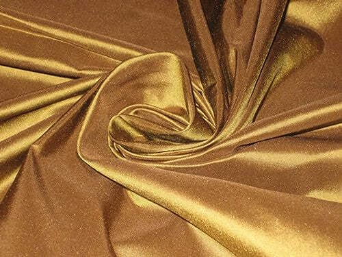 Tissu taffetas soie dorée irisée pour donner vie à vos rêves