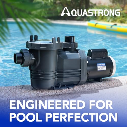 Image of Aquastrong Riptide Series 3 HP In /Above Ground Pool Pump, 220V Single Speed, Up to 10,032 GPH High Flow, Pure Copper Motor, Energy Efficient, Self Priming with Filter Basket