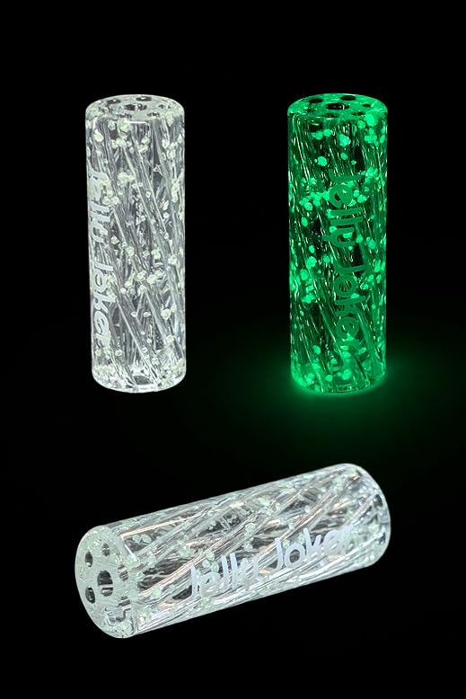 Jelly Joker wiederverwendbarer Ø10mm Glastip 7-Loch-System Glow in the dark