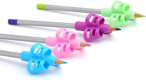 Miniatura 6 de Agarres ergonómicos para lápices, soporte ergonómico para lápices para niños, herramienta de corrección de postura para niños pequeños para zurdos o