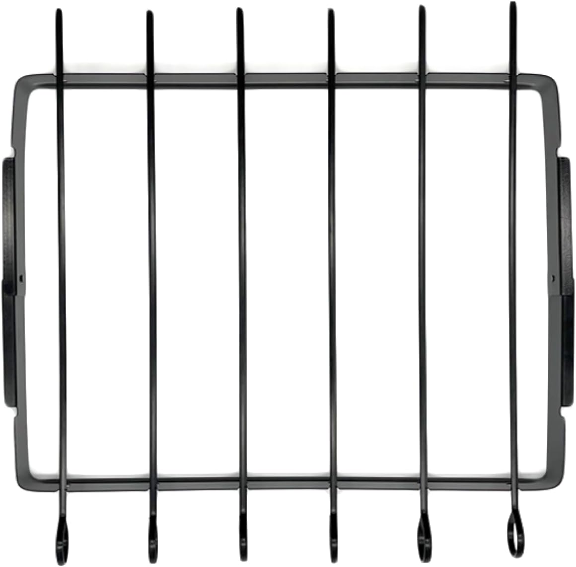 Nexgrill Shish Kabob Skewers Set, Non-Stick Surface, Easy to Clean, 1 Raised Stand and 6 Skewers, Foldable Grill Rack Barbecue Skewer Accessory for Outdoor Grilling, and Camping, Black - 530-0032