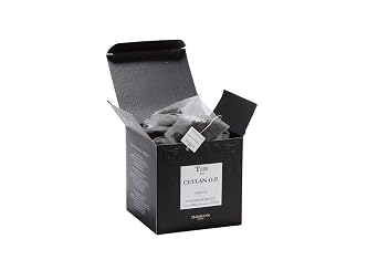 Dammann Freres Sachets, Ceylon Tea Bags, Premium Gourmet French Black Tea, 50 Count (Single Pack)
