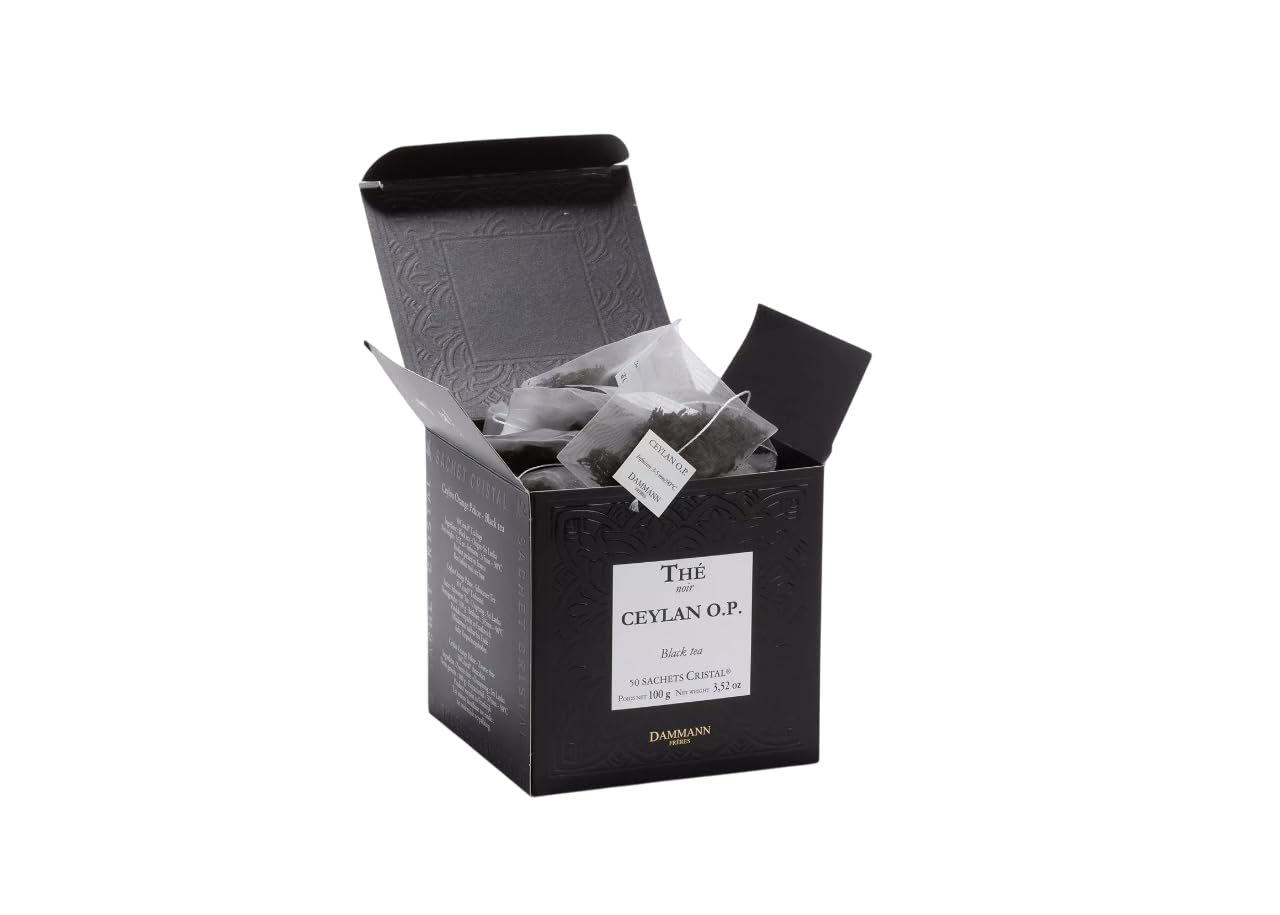 Bracia Dammann | Nero Cejlon OP | Tè Nero Orange Pekoe - 50 Bustine (100 gr) | Konfekcje Bustine | Miscela Te Nero Czarna herbata Sri Lanka