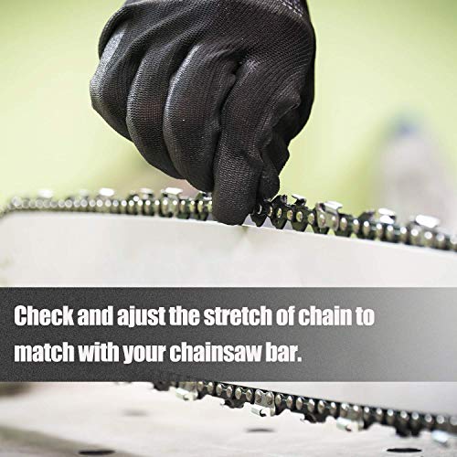 image for SUNGATOR 3-Pack 12 Inch Chainsaw Chain SG-R45, 3/8