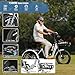 MOONCOOL Foldable Electric Tricycle for Adults 1500W 48V 20Ah 75 Miles Range, Aluminum E-Trike with Rear View Mirrors Accessory Kit, Rear Differential, Front Suspension, 450lbs Max Payload