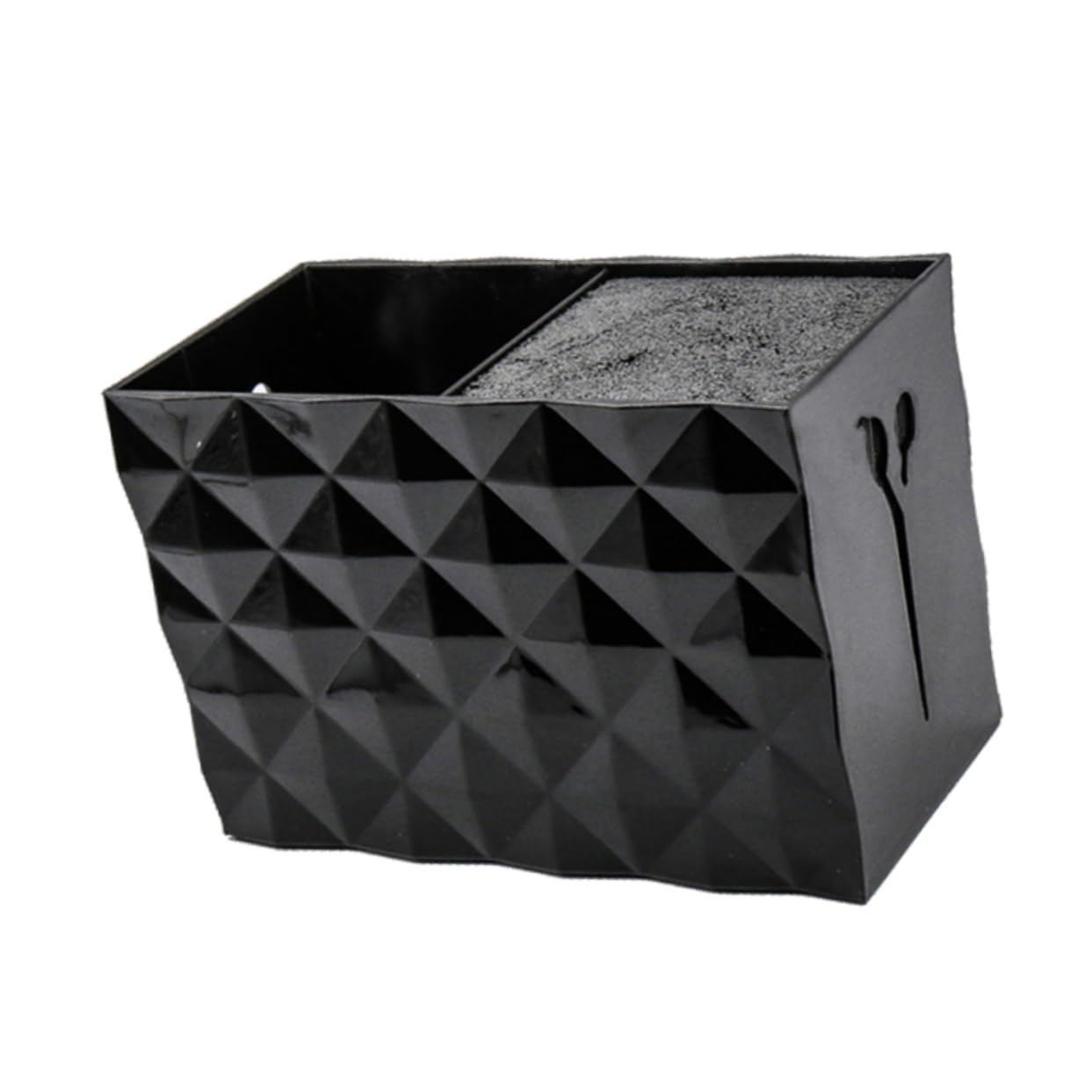 SOESFOUFU 2 Slots Hair Scissors Case Anti-slip Storage Box for Hair Clips Salon Tools