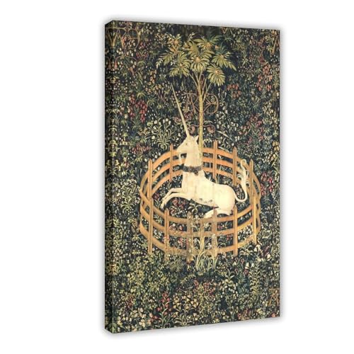 Impression sur toile licorne en captivité WCYB cadre suspendu 61x91.4 cm