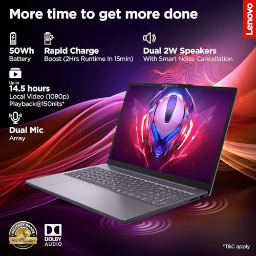 Lenovo IdeaPad Slim 3 Laptop Core i7 16GB 512GB 15.3" WUXGA miniatura 4