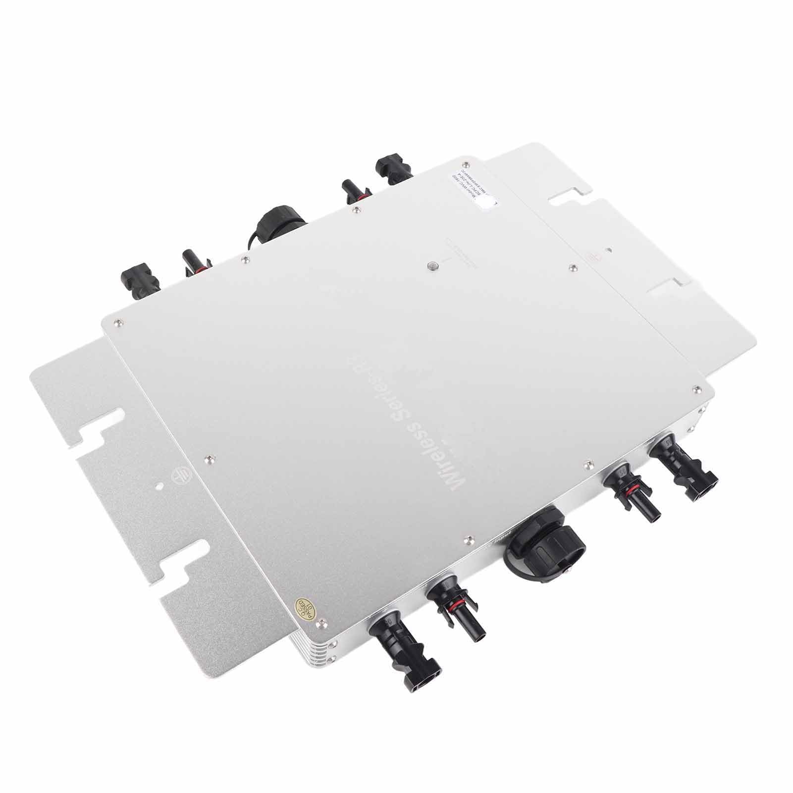 Fafeicy WVC 1600 1600 W Mikroinwerter Sieciowy MPPT IP65 Wodoodporny Stop Aluminium do Systemu Paneli Słonecznych z Monitorowaniem Aplikacji Mobilnej